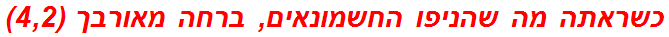 כשראתה מה שהניפו החשמונאים, ברחה מאורבך (4,2)