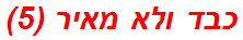 כבד ולא מאיר (5)