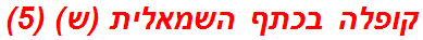 קופלה בכתף השמאלית (ש) (5)