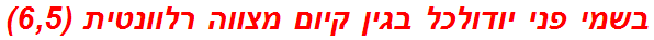 בשמי פני יודולכל בגין קיום מצווה רלוונטית (6,5)