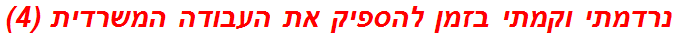 נרדמתי וקמתי בזמן להספיק את העבודה המשרדית (4)