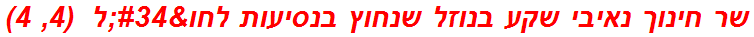שר חינוך נאיבי שקע בנוזל שנחוץ בנסיעות לחו"ל  (4, 4)