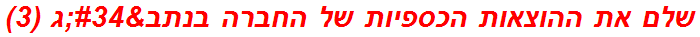 שלם את ההוצאות הכספיות של החברה בנתב"ג (3)