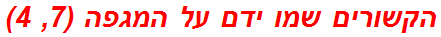 הקשורים שמו ידם על המגפה (7, 4)