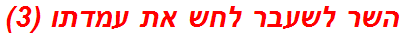 השר לשעבר לחש את עמדתו (3)