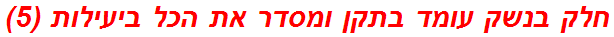 חלק בנשק עומד בתקן ומסדר את הכל ביעילות (5)