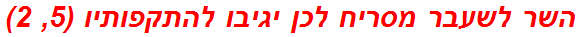 השר לשעבר מסריח לכן יגיבו להתקפותיו (5, 2)