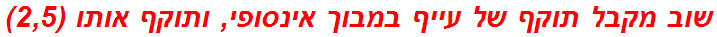 שוב מקבל תוקף של עייף במבוך אינסופי, ותוקף אותו (2,5)