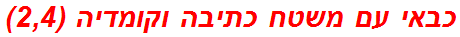 כבאי עם משטח כתיבה וקומדיה (2,4)