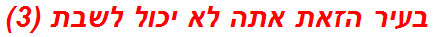 בעיר הזאת אתה לא יכול לשבת (3)