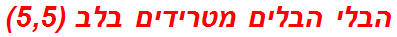 הבלי הבלים מטרידים בלב (5,5)