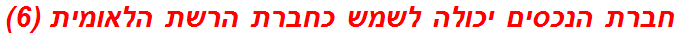 חברת הנכסים יכולה לשמש כחברת הרשת הלאומית (6)