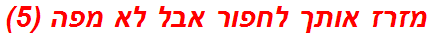 מזרז אותך לחפור אבל לא מפה (5)